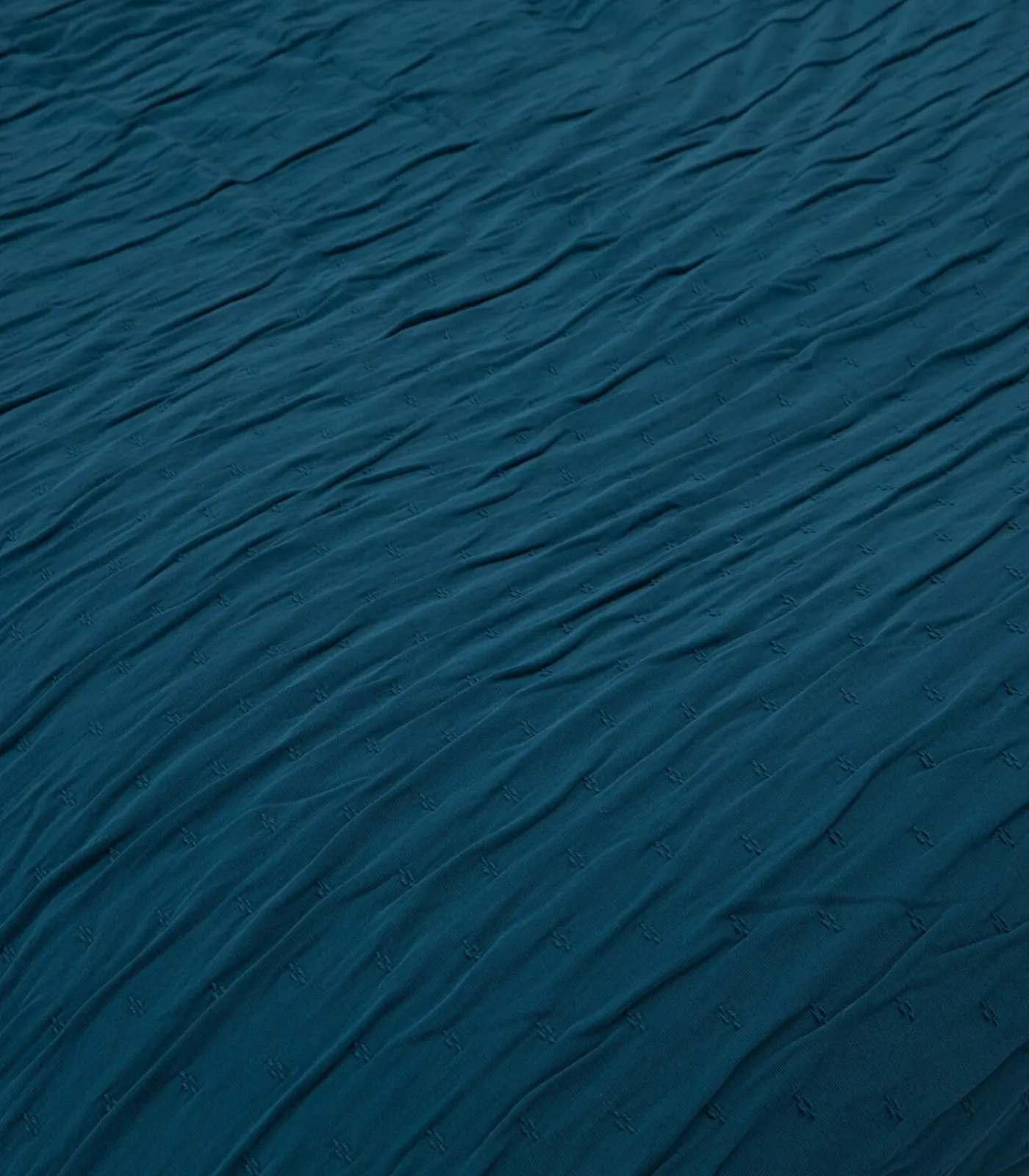 Chakra Bedsprei set 2 personen Leron Seti 240x260 cm Benzine blauw (1 Bedsprei, 2 Kussenslopen)