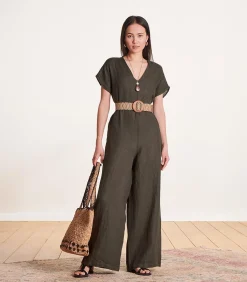 DAMES La Fée Maraboutée Beige elastische riem met grote gesp