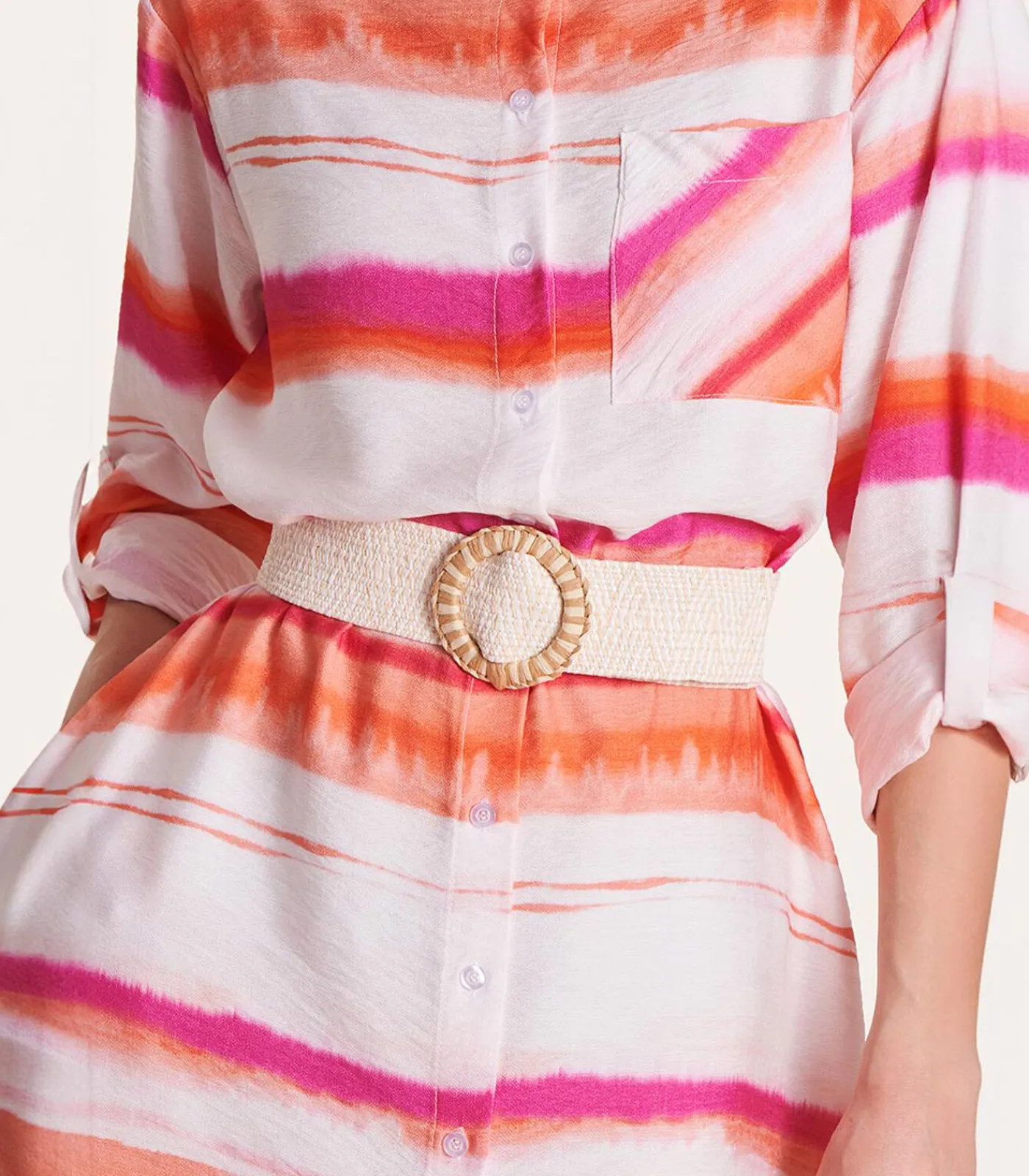 DAMES La Fée Maraboutée elastische riem met grote gesp