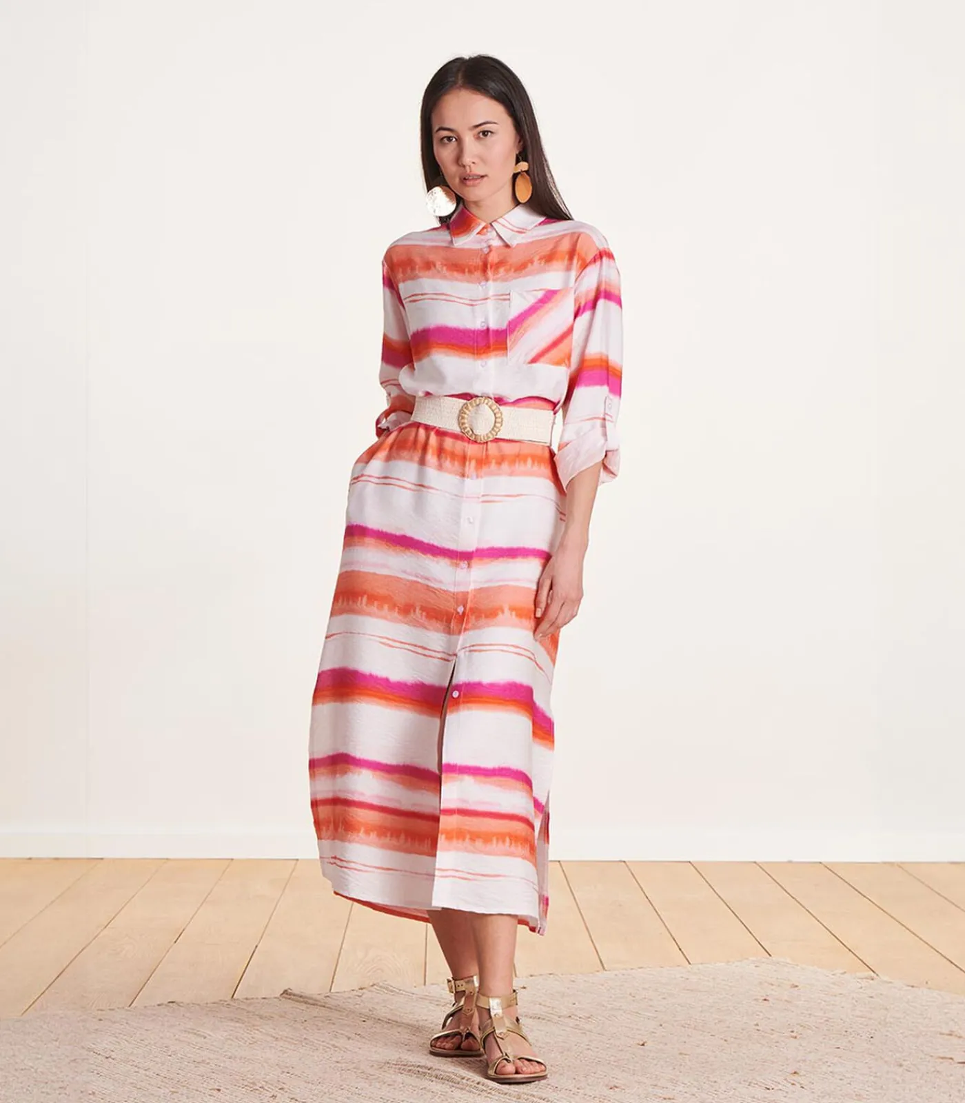 DAMES La Fée Maraboutée elastische riem met grote gesp