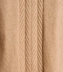 Outlet Beige gebreide sjaal met pailletten DAMES Sjaals