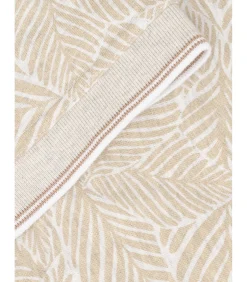 Heren J&JOY heren poloshirt met bladprint