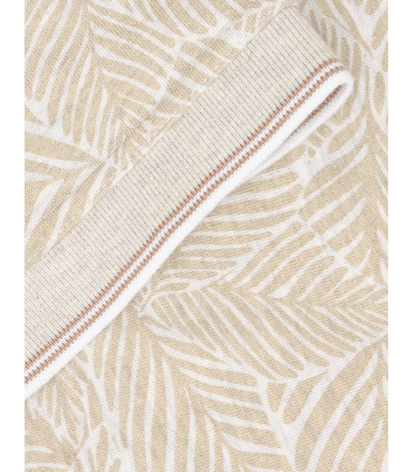 Heren J&JOY heren poloshirt met bladprint