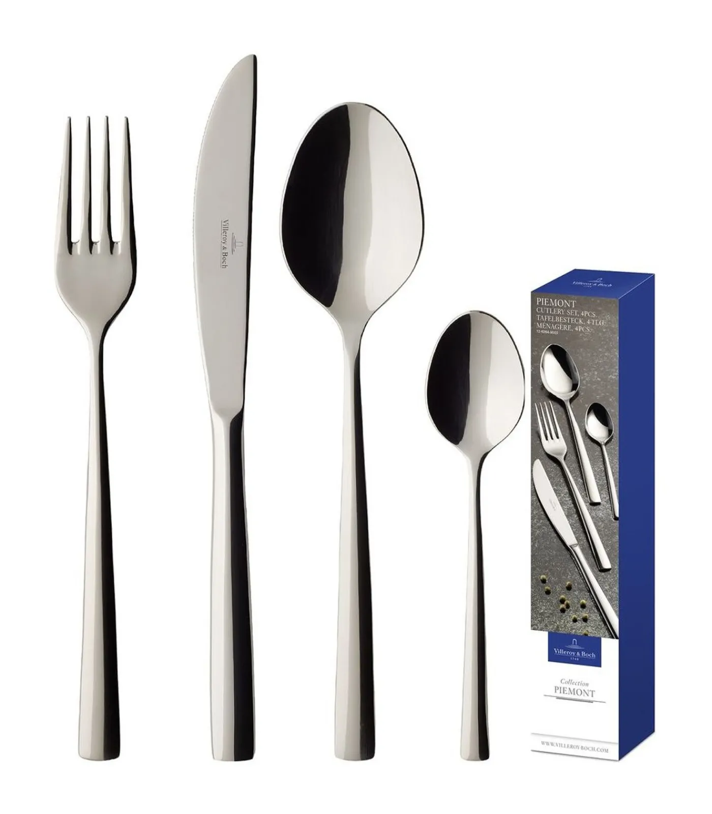 Clearance Bestekset Piemont - RVS - 4-delig Bestek