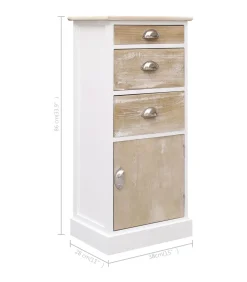 New Bijzetkast 38x28x86 cm paulowniahout Meubels