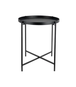 Leitmotiv Bijzettafel Meseta - Zwart - 40x40x49cm