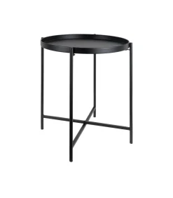 Leitmotiv Bijzettafel Meseta - Zwart - 40x40x49cm