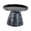 Leitmotiv Bijzettafel Mosaic Marble - Zwart - 42x42x29cm