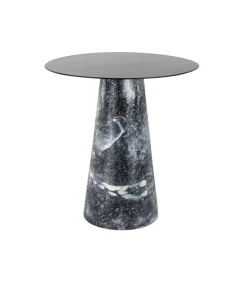 Bijzettafel Mosaic Marble High - Zwart - 40x40x42cm Tafels