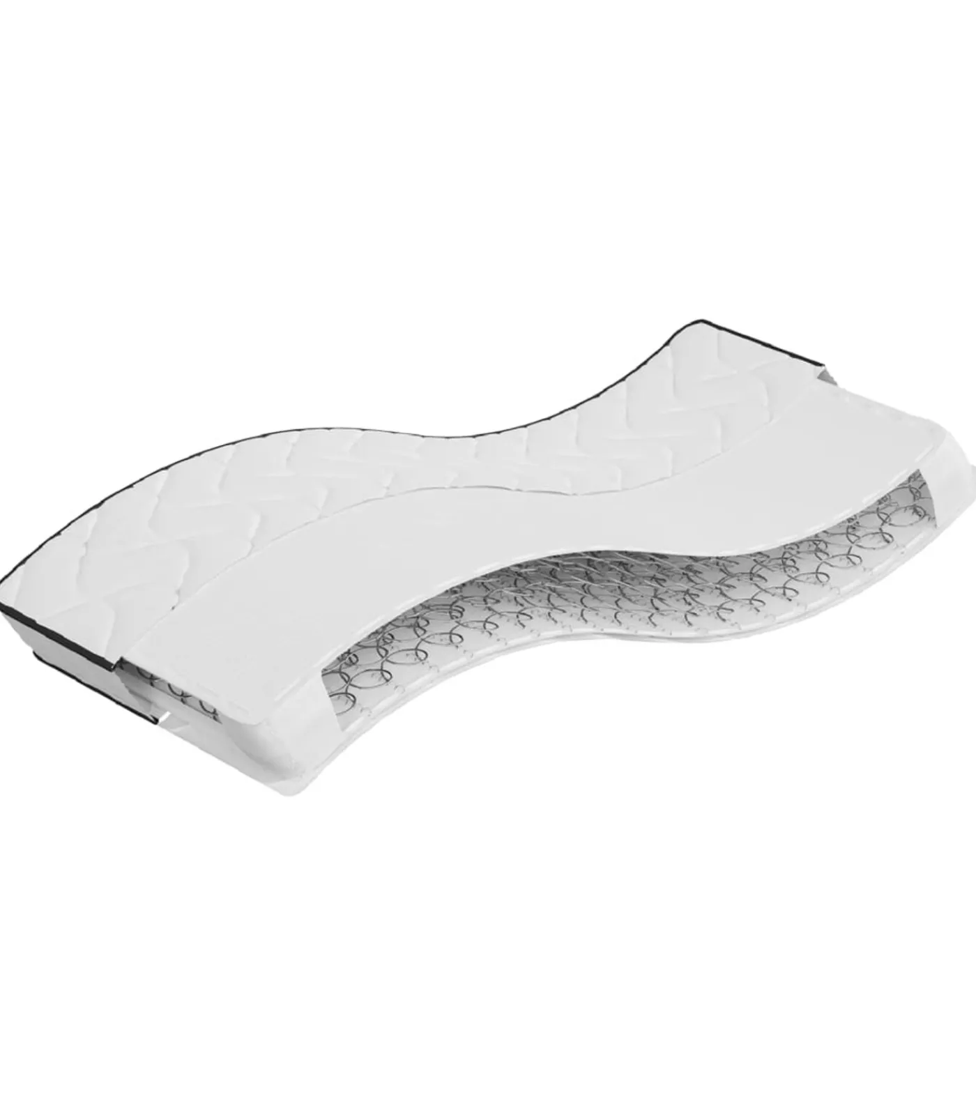 vidaXL Binnenveringmatras middelhard 90x190 cm Single Size