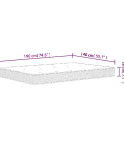 Sale Binnenveringmatras middelhard 140x190 cm Matrasbeschermer