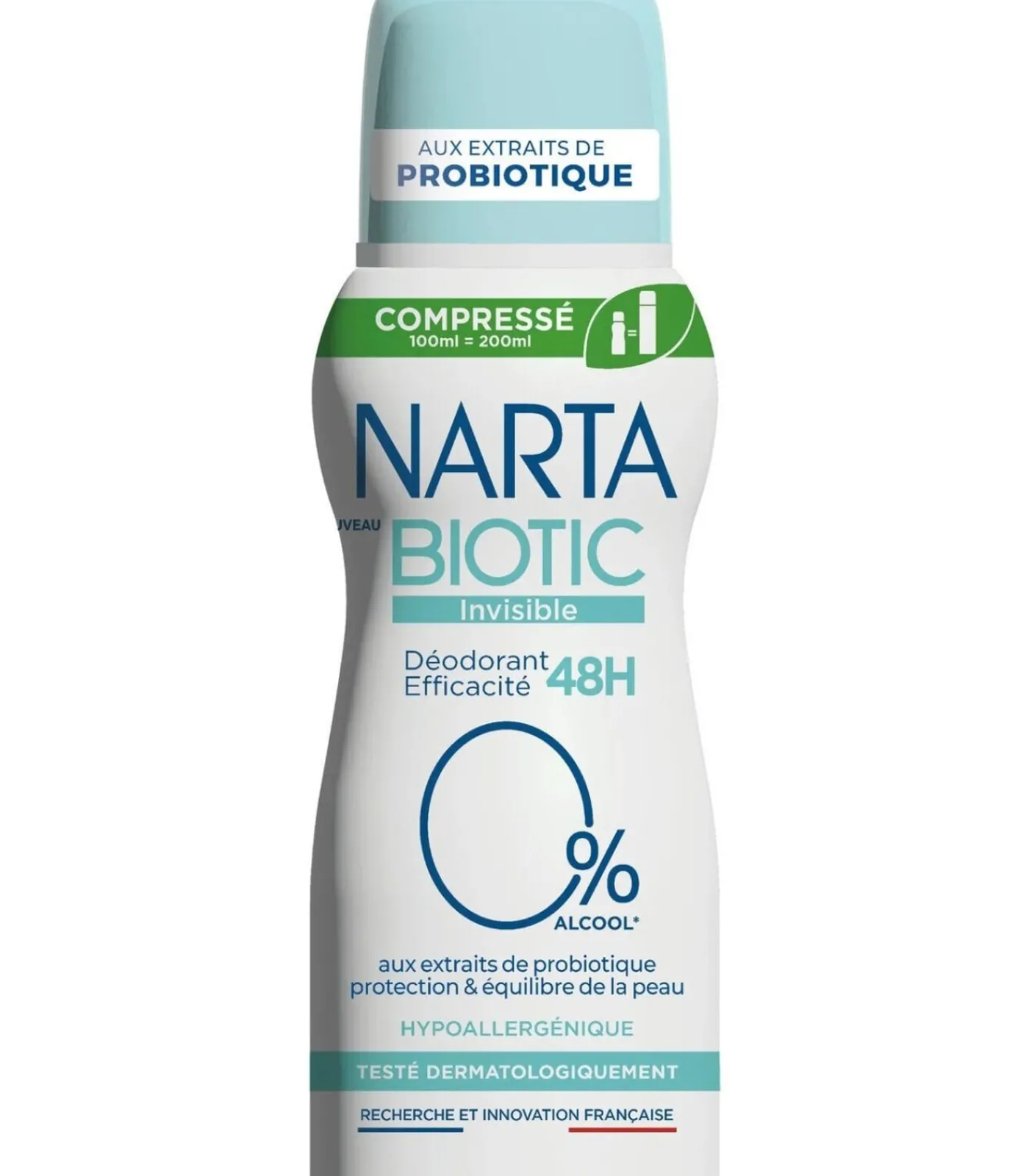 Narta Biotic Deodorant 0% Alcohol Invisible - Hypoallergeen 100ml