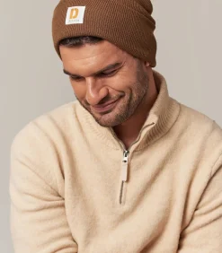 Outlet BLADE - Casual geribbelde muts met geborduurd logopatch Heren Hoeden & Petten