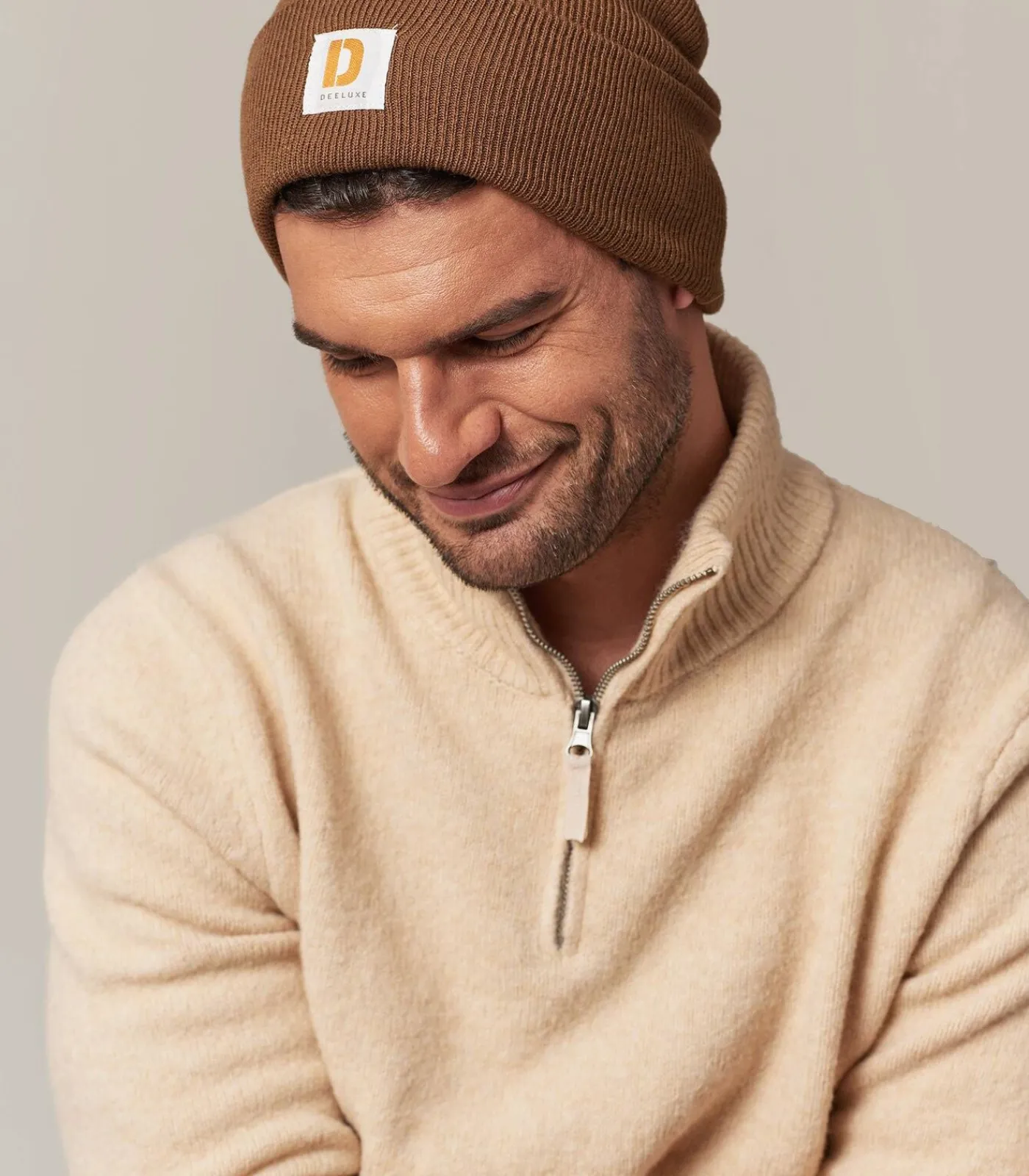 Outlet BLADE - Casual geribbelde muts met geborduurd logopatch Heren Hoeden & Petten