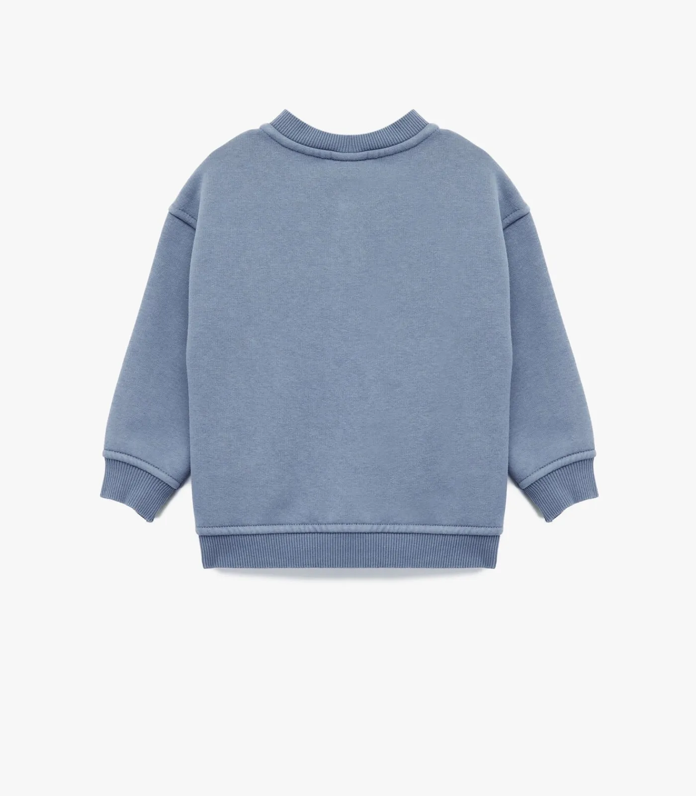 Kinderen Koton Blauw Baby Sweatshirt Lange Mouwen met Knoopsluiting