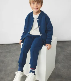 Hot Blauw Jongens Schoolvest Lange Mouwen Kinderen Jassen