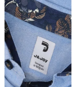 Blauw jongensoverhemd met zakje Kinderen Hemden