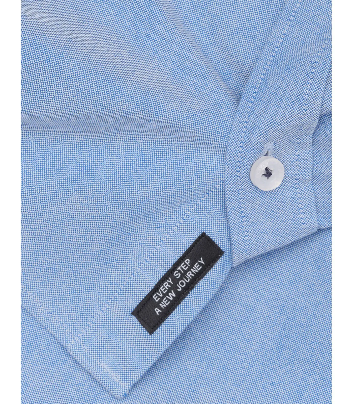 Blauw jongensoverhemd met zakje Kinderen Hemden