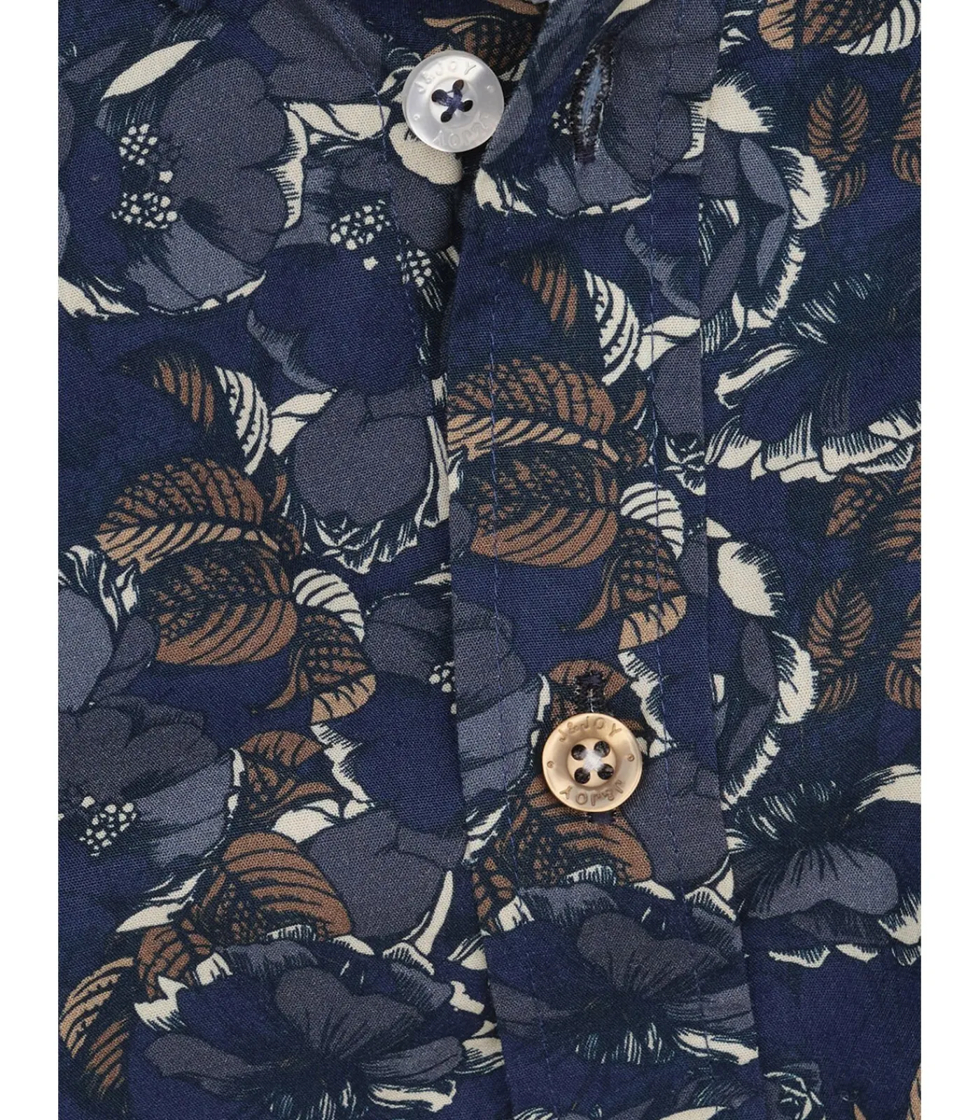 Best Blauw jongensoverhemd met bloemenprint Kinderen Hemden