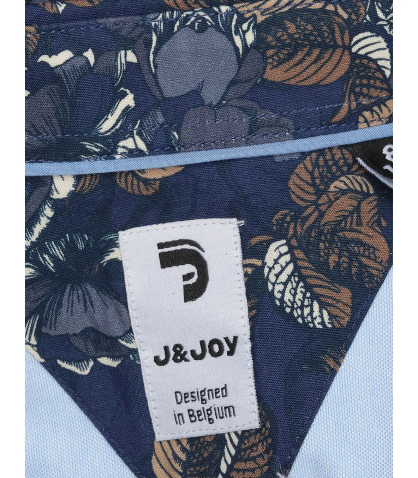 Best Blauw jongensoverhemd met bloemenprint Kinderen Hemden