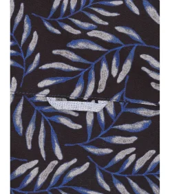 Kinderen J&JOY Blauw jongensshirt met bladprint