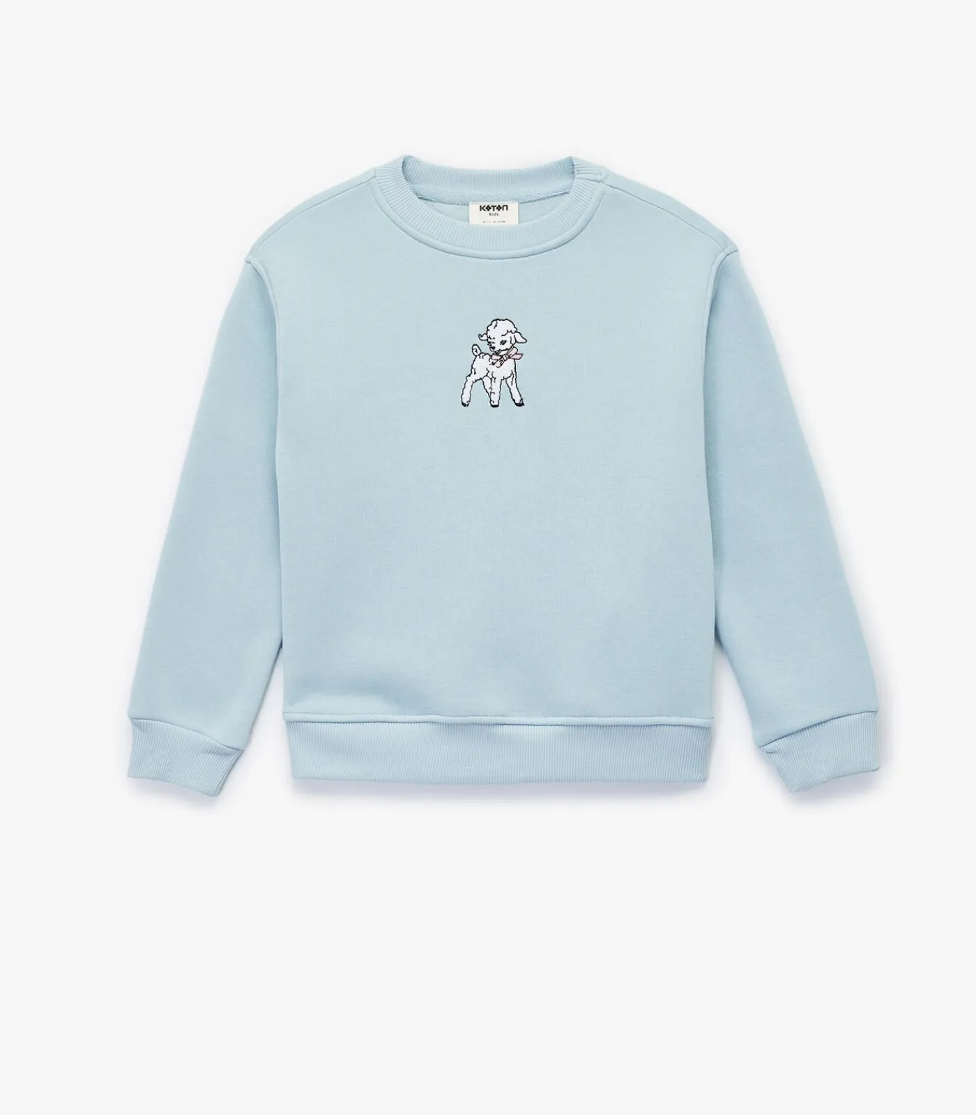 Kinderen Koton Blauw Kindertrui Lange Mouwen Schaap Borduurwerk