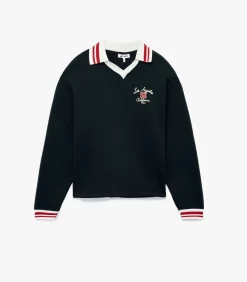 Hot Blauw Oversized Sweatshirt Lange Mouwen Met Borduursel DAMES Truien & Cardigans