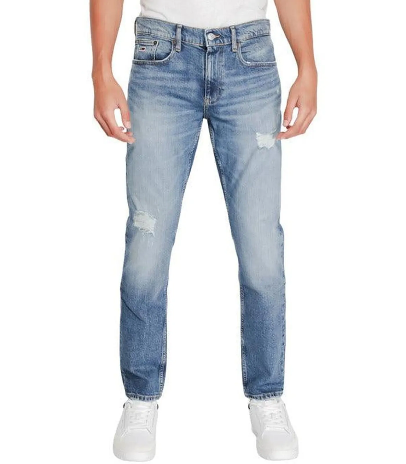 Heren Tommy Hilfiger Blauw Straight Relaxed Jeans