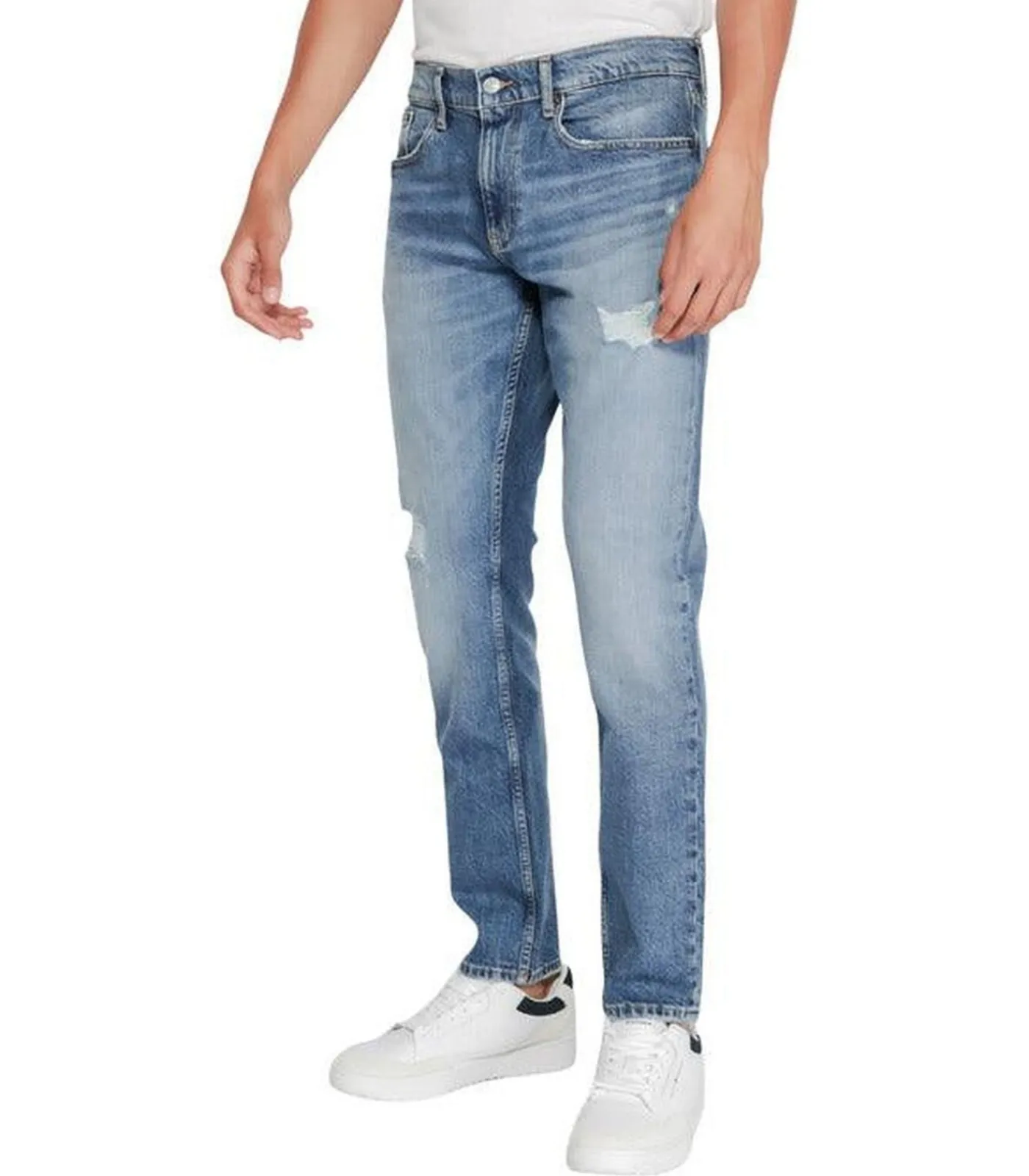Heren Tommy Hilfiger Blauw Straight Relaxed Jeans