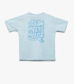 Clearance Blauw T-shirt Korte Mouwen Mickey Mouse Kinderen Topjes & Hemdjes