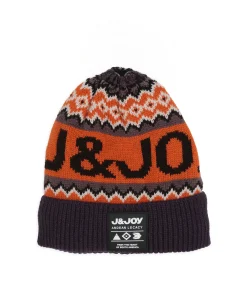 Blauwe herenmuts met pompon en logo Heren Hoeden & Petten