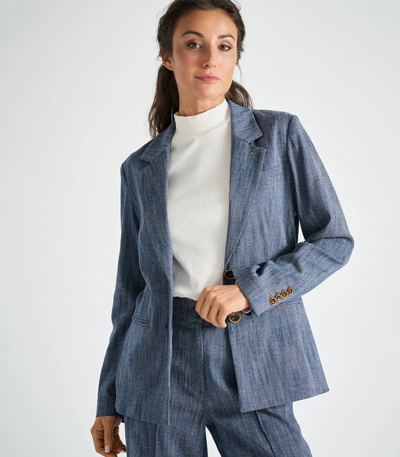 DAMES Marie Méro Blazer in jeansstof