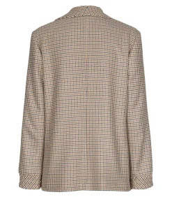 Outlet Blazer met ruitjes zonder knoopsluiting DAMES Maatpakken & Blazers