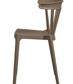 WOOOD Bliss Tuinstoelen - Plant Fiber - Bruin Melange - Set van 6