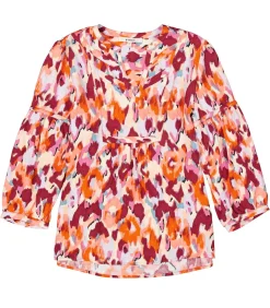 Hot Blouse met print DAMES Overhemden & Blouses