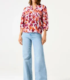 Hot Blouse met print DAMES Overhemden & Blouses