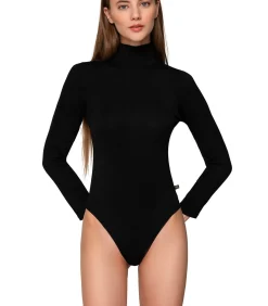 Clearance Body met lange mouwen en opstaande kraag MICRO TOUCH DAMES Bh's En Body's