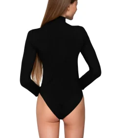 Clearance Body met lange mouwen en opstaande kraag MICRO TOUCH DAMES Bh's En Body's