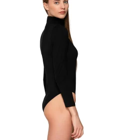Clearance Body met lange mouwen en opstaande kraag MICRO TOUCH DAMES Bh's En Body's