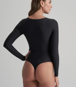 Outlet Bodysuit Lange Mouw | Zwart Xl DAMES Corrigerend Ondergoed