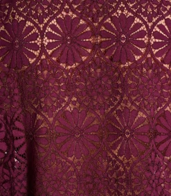 DAMES La Fée Maraboutée Bordeaux kanten blouse met volant