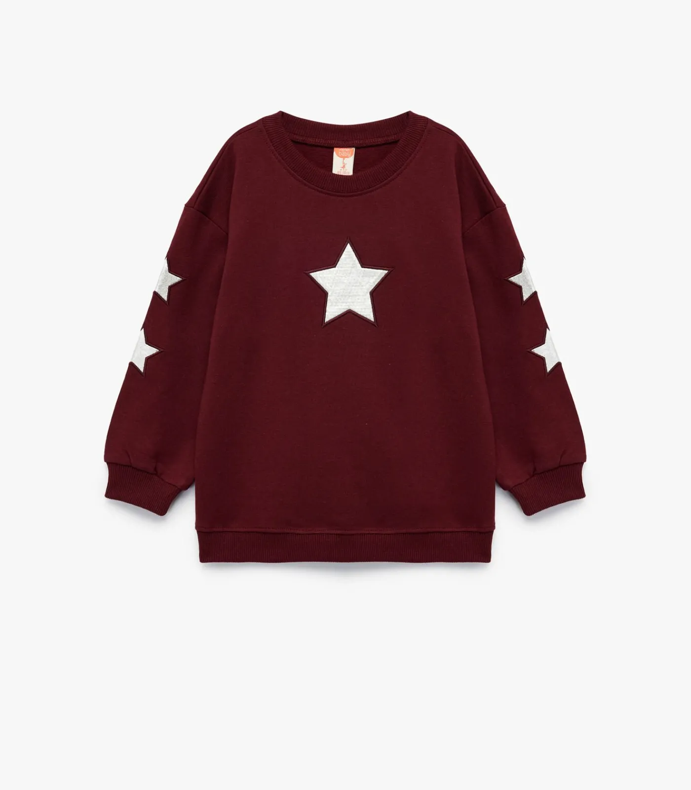 Sale Kindertrui Ronde Hals Sterapplicatie Kinderen Truien & Cardigans