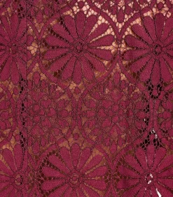 DAMES La Fée Maraboutée Bordeaux top van kant met lange mouwen