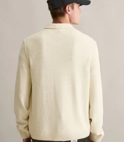 Clearance Bouclé gebreide trui relaxed Heren T-Shirts & Polo's