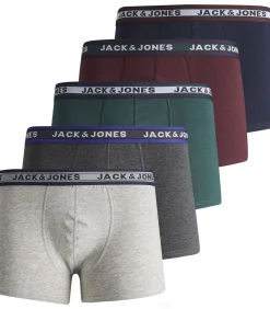 Kinderen JACK & JONES Boxershorts JACOLIVER TRUNKS 5 PACK JNR NOOS Set van 5