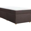 Sale Boxspring met matras stof donkerbruin 90x200 cm Bedden