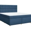 Online Boxspring met matras stof blauw 180x200 cm Bedden