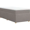 Sale Boxspring met matras stof taupe 100x200 cm Bedden