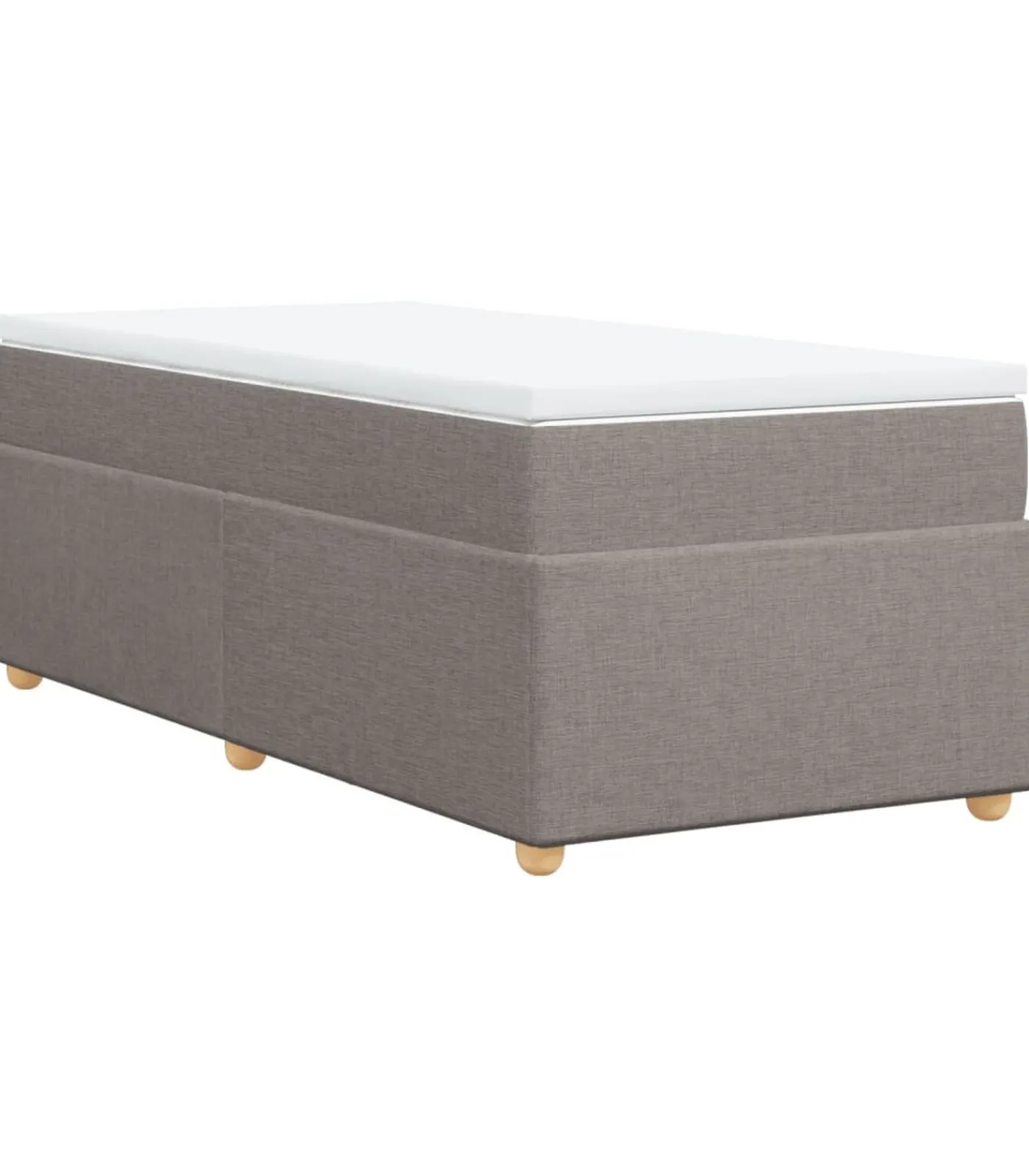 Sale Boxspring met matras stof taupe 100x200 cm Bedden
