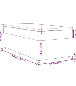 Sale Boxspring met matras stof taupe 100x200 cm Bedden